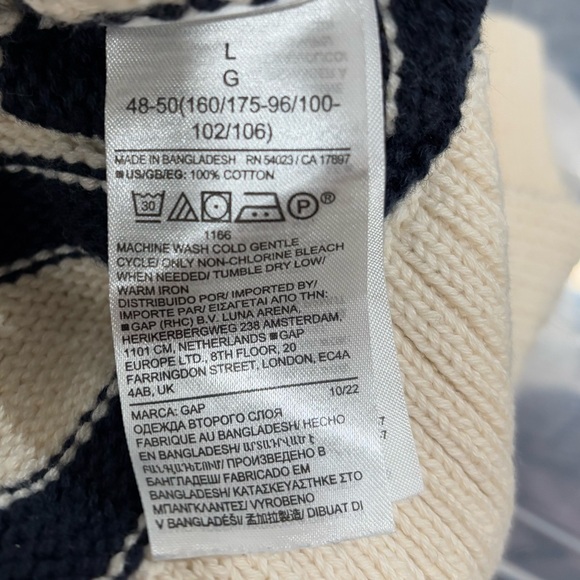 Gap 24/7 Striped Turtleneck Sweater - Picture 4 of 5